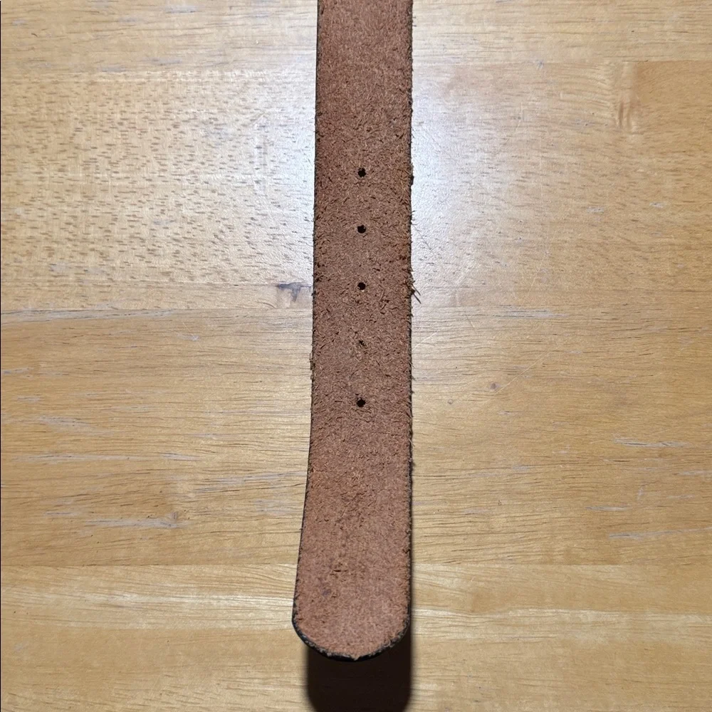 Black Leather Men's Belt